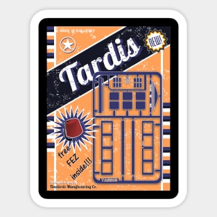 VINTAGE TARDIS TOY BOX KIT Sticker